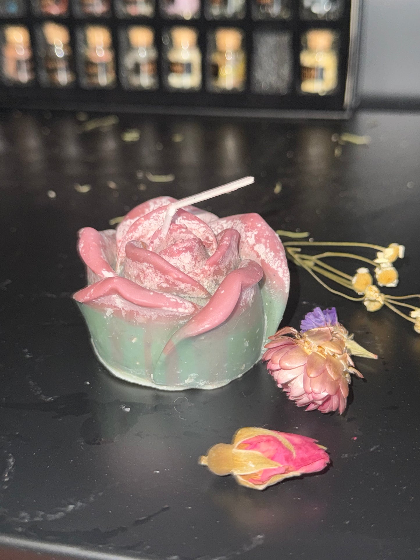 Rose candle