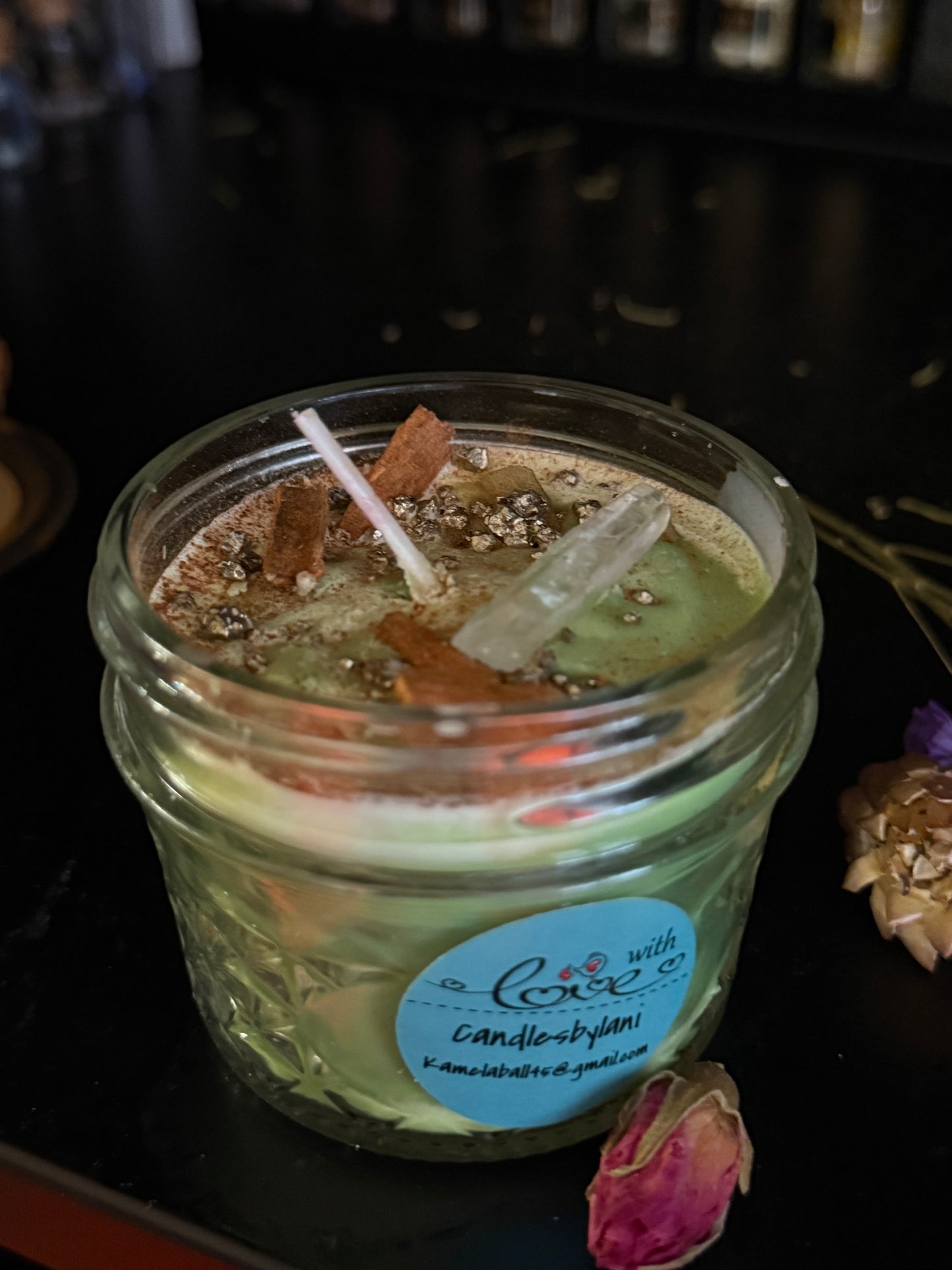 8.5oz mason jar candle