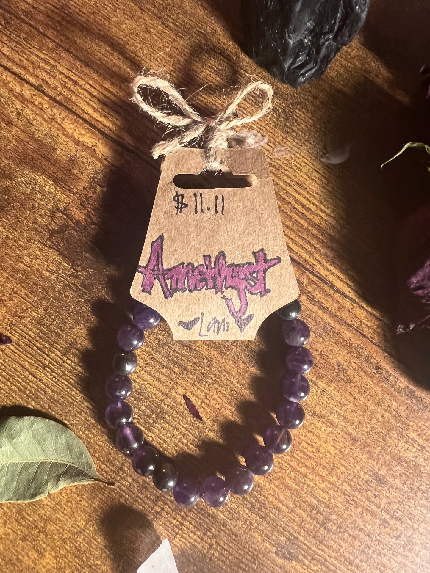 Handmade crystal bracelet