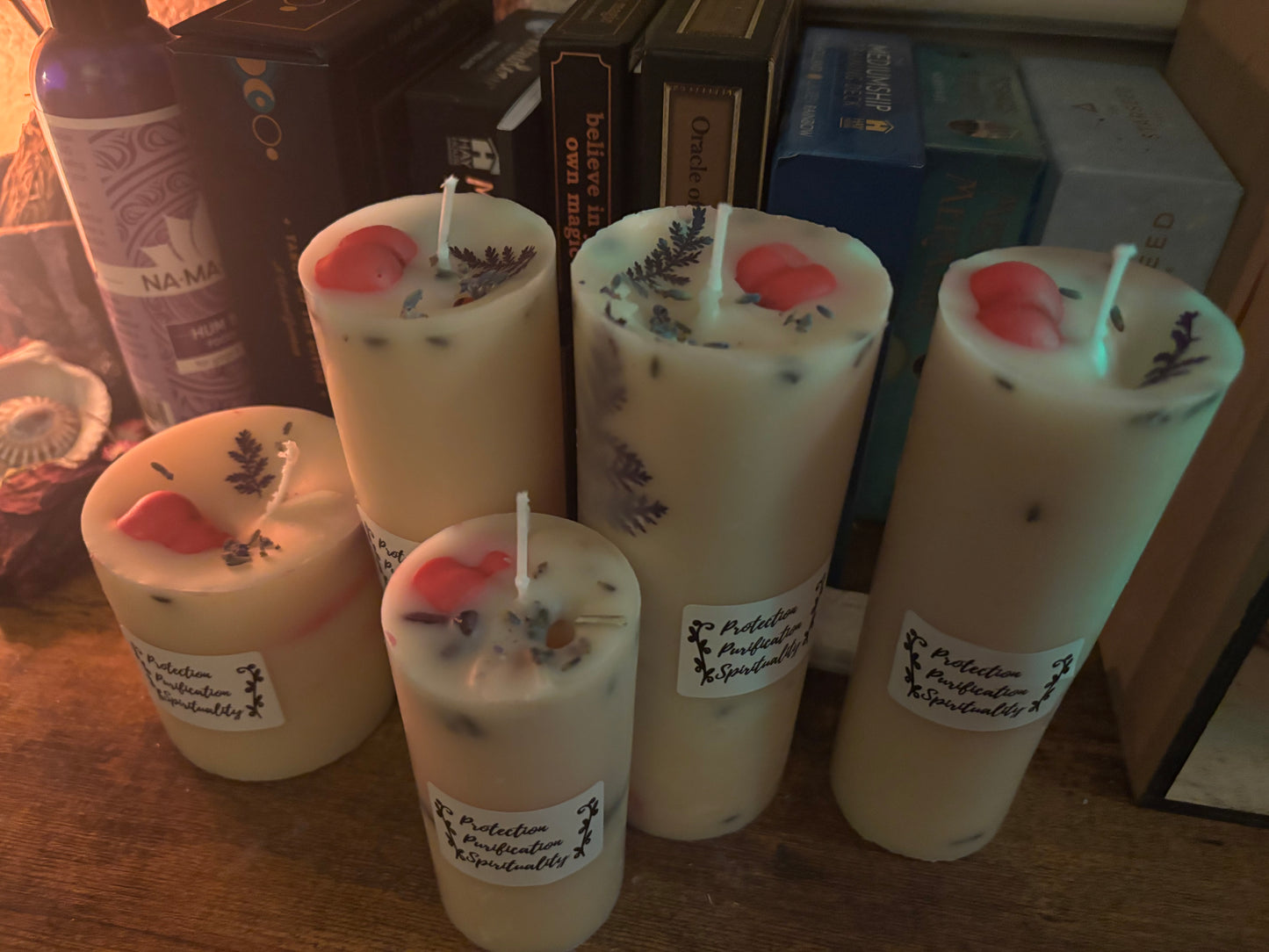 Pillar candle set of 3