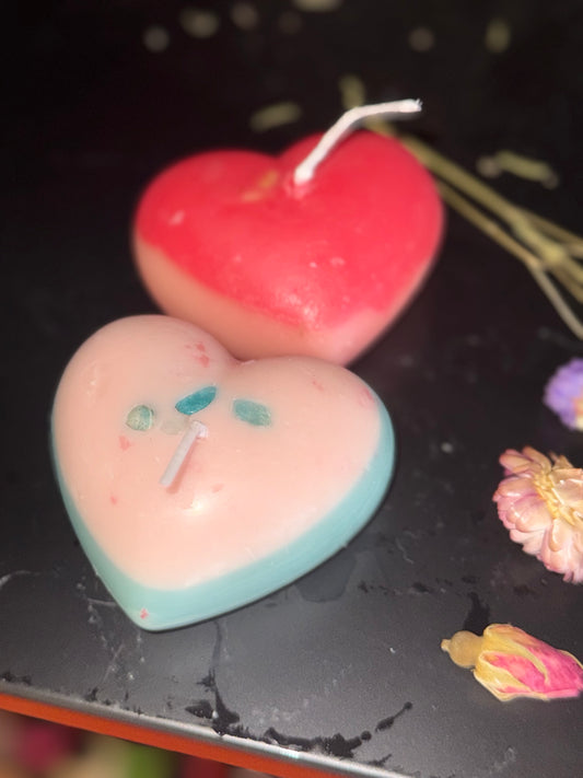 3oz heart shaped candle